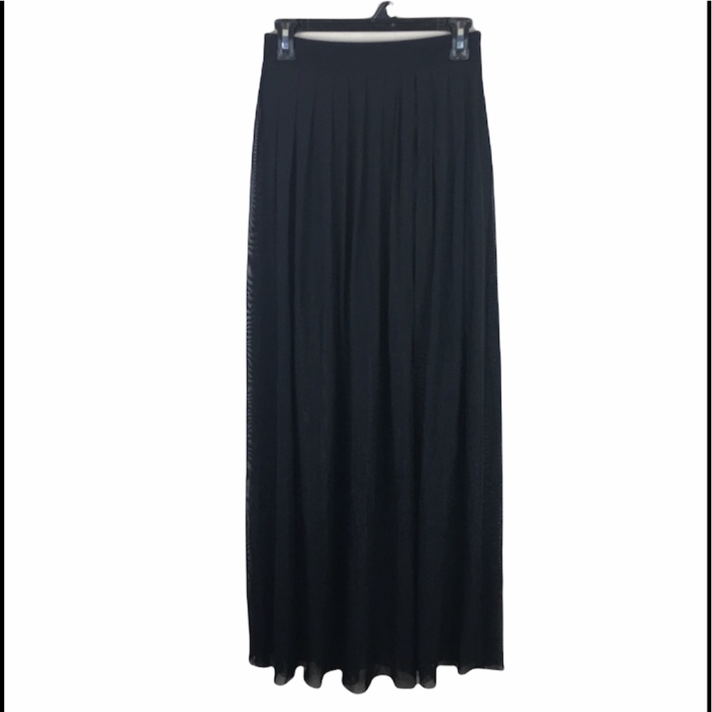 Urban outfitters silence & noise black goth mesh layered maxi skirt